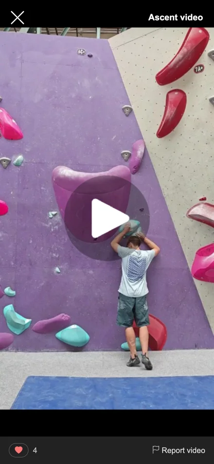 Videa přelezů boulderů